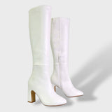 Botas Altas Mujer Tacón Ancho Elegantes