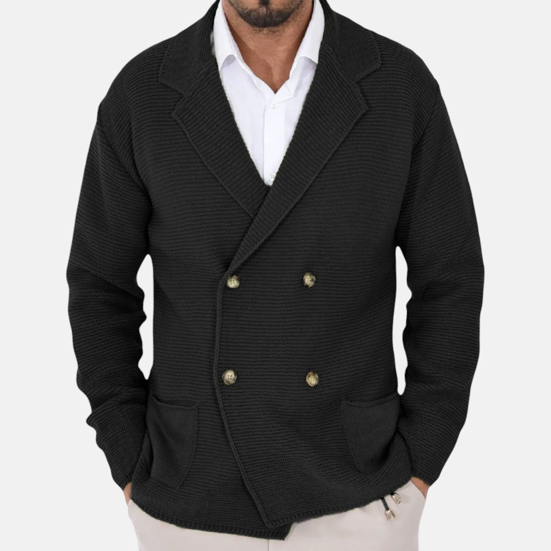 David | Cárdigan Botonadura y Solapa de Blazer