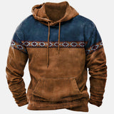 Manuel | Sudadera con Capucha con Detalles de Patrón Étnico