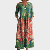 Benedicta | Vestido Largo Floral Vintage