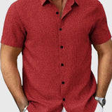 Juan | Camisa ligera de manga corta en mezcla de lino